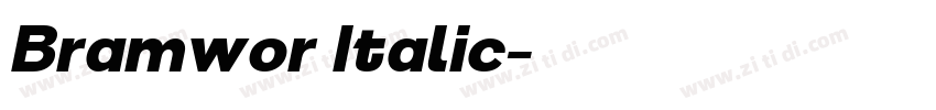 Bramwor Italic字体转换 Bramwor Italic字体转换